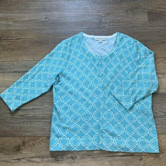Sweater - Pretty Geometric Design - Petite Large - Picture 1 of 2